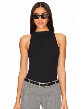 NWT LNA Clothing x Evereve - Sabine Black Ribbed Tank Top